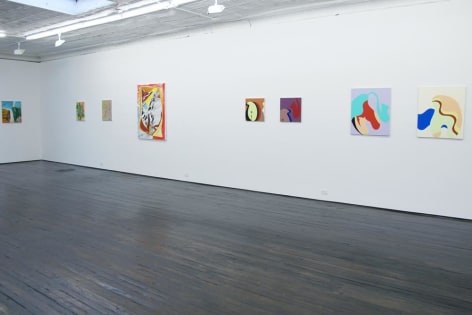 gallery view of new paintings exhibition