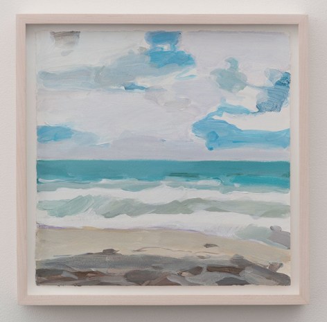 Maureen Gallace seascape, acrylic on paper