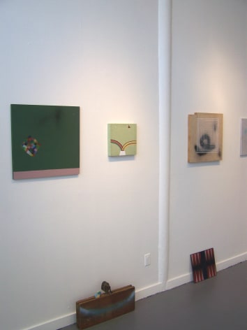 Gallery wall view of Alicia McCarthy works