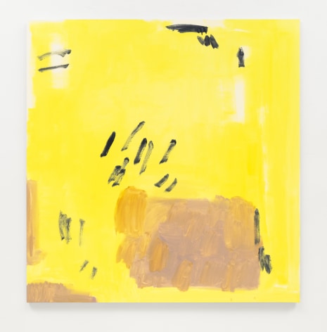 Yellow abstract painting by Margaret Lee