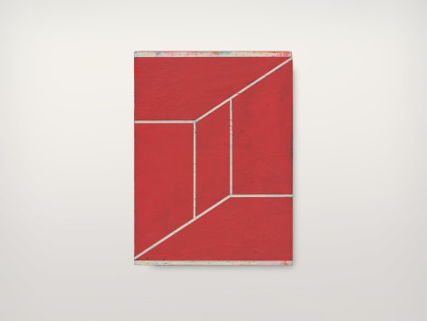 red painting geometric