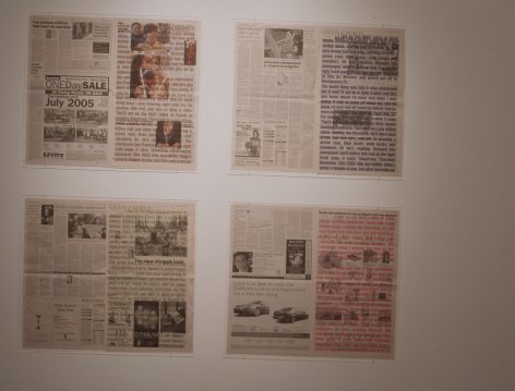 Artist made newspaper