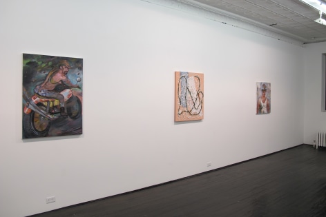 Installation view of Detroit group exhibition