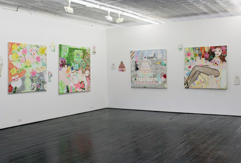 Installation view of&nbsp;Paintings