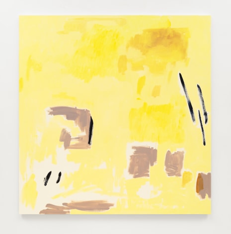 Yellow abstract painting by Margaret Lee