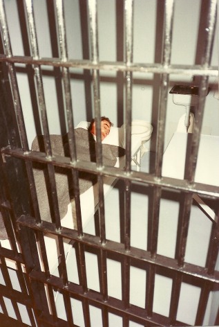 Photo of fake person sleeping inside jail cell