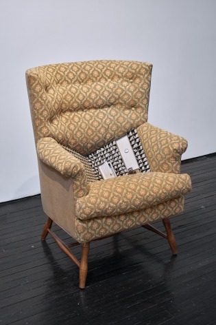 Image of chair with library in cushion