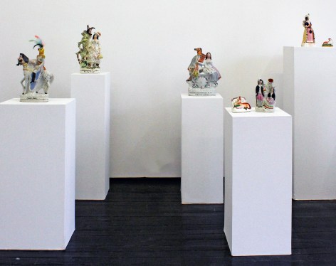 Salmagundi install view of ceramics 