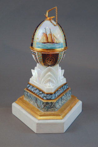 Royal Worcester Egg - America's Cup 1987