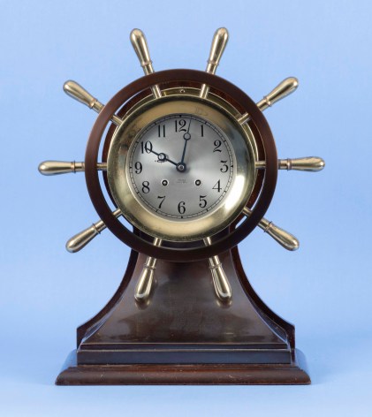 Chelsea Clock co., Chelsea Mariner with 6 Inch Dial and Time &amp; Strike Movement #598162, Circa 1950