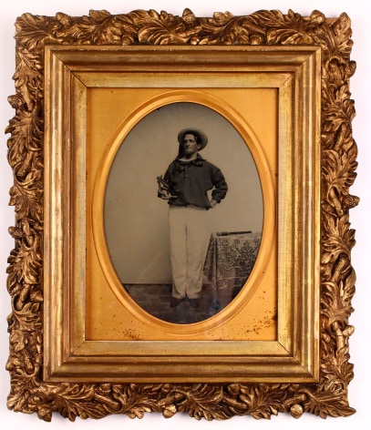 Full Plate Ambrotype of Whaleman G.W. Dodge by Charles Hawes