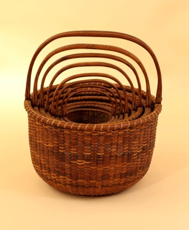 Nest of Eight Nantucket baskets by Andrew Sandsbury