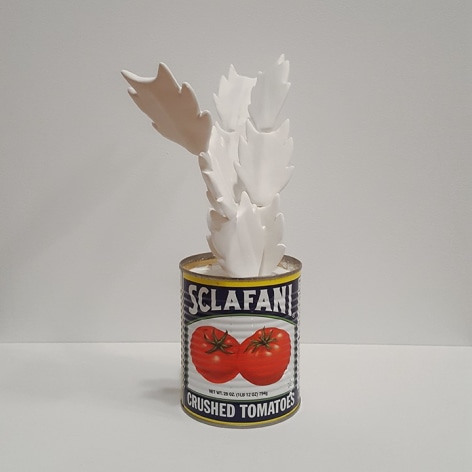 mark mann Sclafini Crab, 2017 Plaster and metal can 12 x 6 x 6 inches Edition of 4