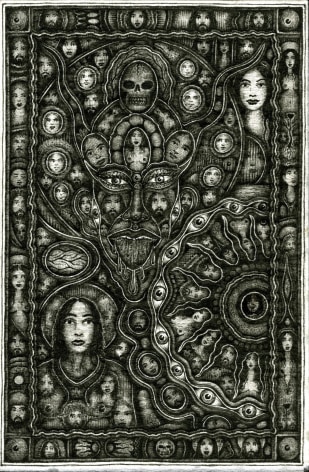 Huston Ripley Untitled (#11S11), 2011 Ink on Japanese paper 9 &frac12; x 6 &frac14; in. / 24.1 x 15.9 cm.
