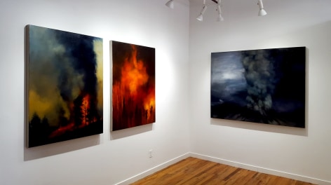 karen marston natural disasters paintings installation