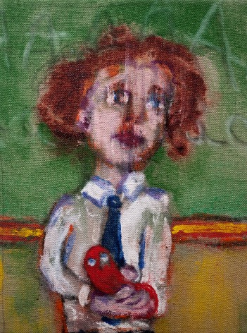 Danny Licul Sock Puppet Presentation (#12), 2012 Acrylic and oil on canvas 12 x 9 in. / 30.5 x 22.9 cm.