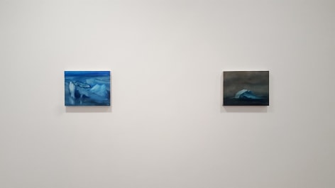 karen marston two small iceberg paintings