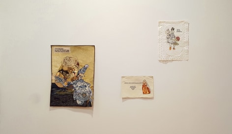 china marks 3 fabric collages