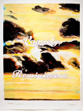 David Kramer sunset painting Dark Clouds