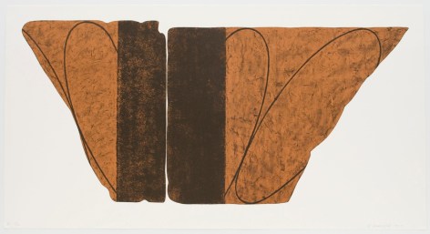 Robert Mangold Fragment VIII, 2000 Color lithograph 36 1&frasl;2 x 70 in. / 92.7 x 177.8 cm. Edition of 48