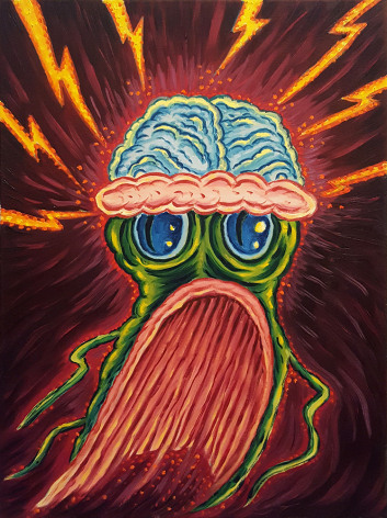 David Sandlin The Electro Monster, 2016 Oil on canvas 24 x 20 in. / 61 x 50.8 cm.