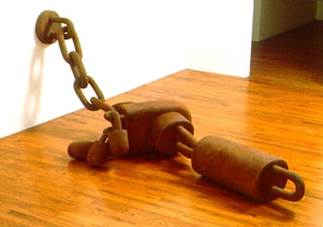 Chained Foot and Leg