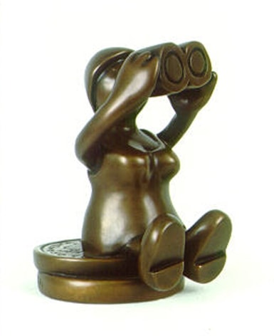 Woman with Binoculars