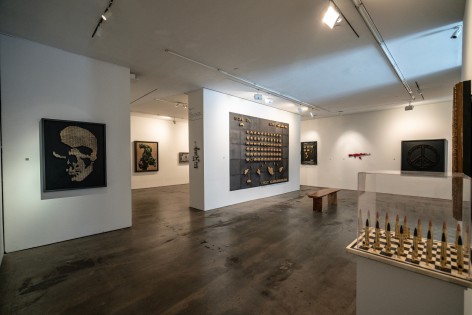 Exhibition View of One Less Gun by McCrow at Hg Contemporary art gallery in Chelsea, Founded by Philippe Hoerle-Guggenheim