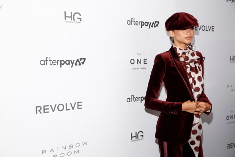 Zendaya attends the Fashion Media Awards with Hg Contemporary art gallery