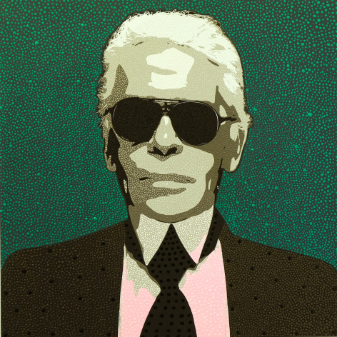 Karl Lagerfeld by Philip Tsiaras at HG Contemporary founded by Philippe Hoerle-Guggenheim