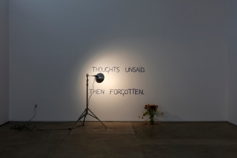Bas Jan&nbsp;Ader, Thoughts unsaid, then forgotten, 1973 / 2023