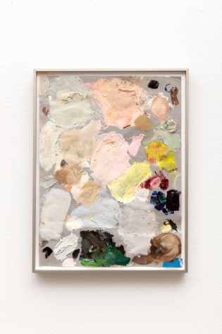Meg Cranston, Palette (red, yellow, blue, umber), 2022