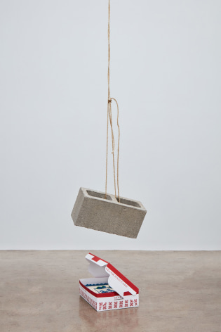 Bas Jan Ader&nbsp;, Light vulnerable objects threatened by eight cement bricks