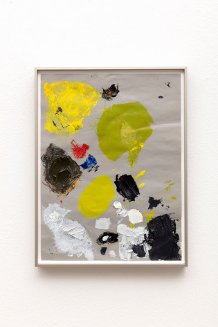 Meg Cranston, Palette (red, yellow, blue), 2023