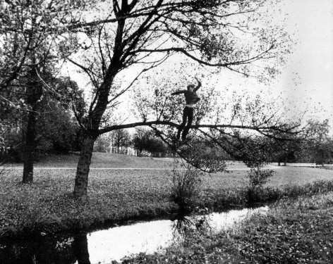 Bas Jan Ader, Broken fall (organic)&nbsp;Amsterdamse Bos, Holland1971/1994Gelatin silver print