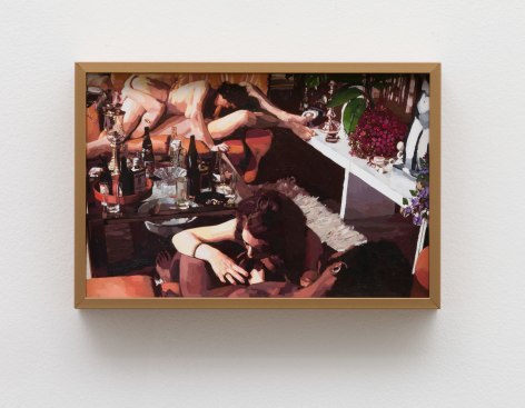 Aura Rosenberg, The Golden Age: Untitled (Foursome around Coffee Table) 