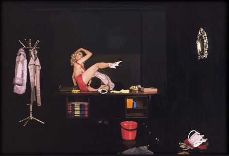 Aura Rosenberg, The Golden Age: Untitled (Red Dress with Props)
