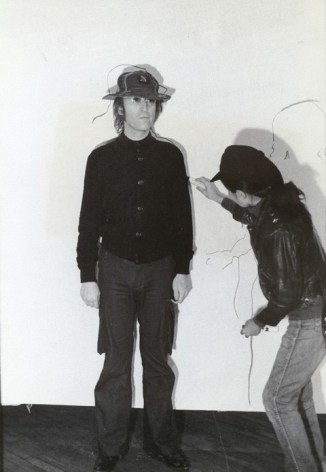 Fred W. McDarrah- Yoko Tracing Lennon at 8th Avant-Garde Festival