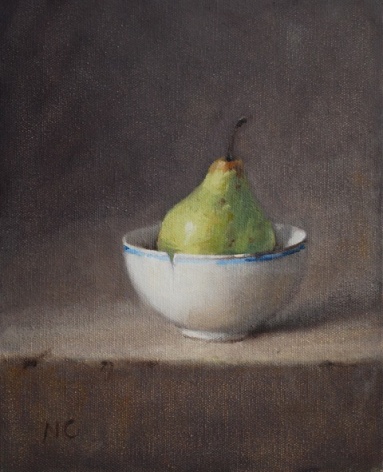 Nellie Crawford_Ceramic Bowl and Pear