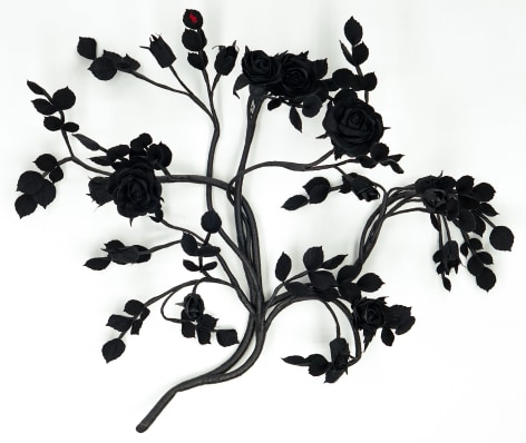 CARLTON SCOTT STURGILL, Branded Rose (Black on Black), 2020