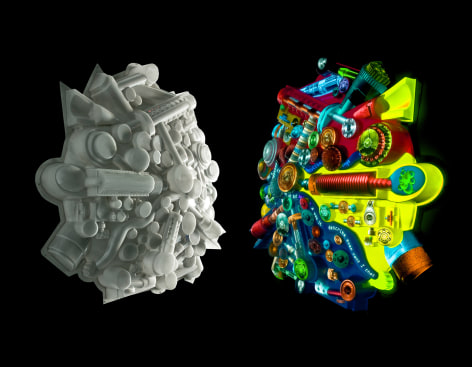 PETER SARKISIAN Extruded Video Engine (large version) #3, 2007