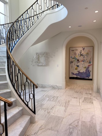 Paul Villinski is most regarded for his bespoke, site-specific installations that appear in numerous museum, corporate, and private collections worldwide. The artist develops unique installations created specifically to complement the particular wall or architectural space. Working closely with the artist and gallery, the client collaborates in the creation of this work as they, themselves, determine the color/finish, pattern/composition, and overall aesthetic.,  