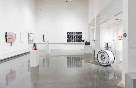 Installation View of #UNLOAD: Guns in the Hands of Artists, The Fairfield University Art Museum
