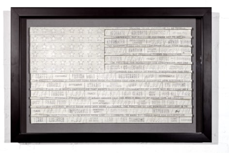 SKYLAR FEIN, White Flag for Franklin Rosemont (small), 2019