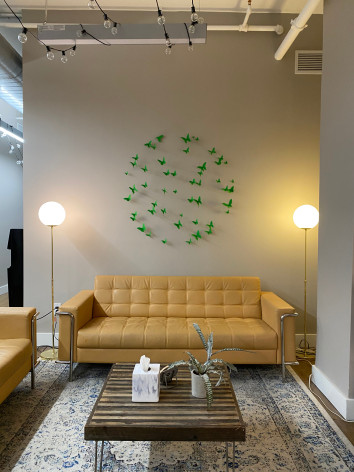 PAUL VILLINSKI, Compass (installation example, in Verdant green)