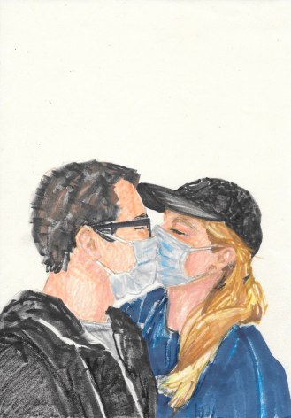 RICHELLE GRIBBLE, Quarantine Life: Daily Art Project in Shelter-in-Place, 89, 2020