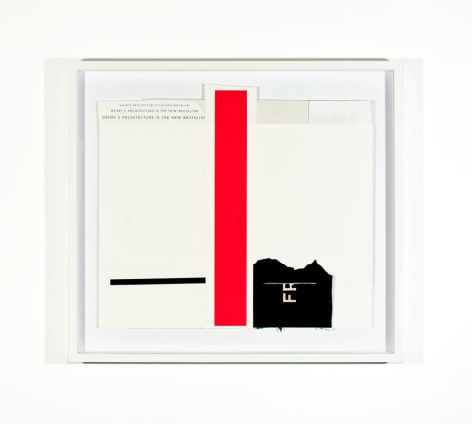 SKYLAR FEIN Gehry&#039;s Architecture is the New Brutalism (Red Stripe), 2011