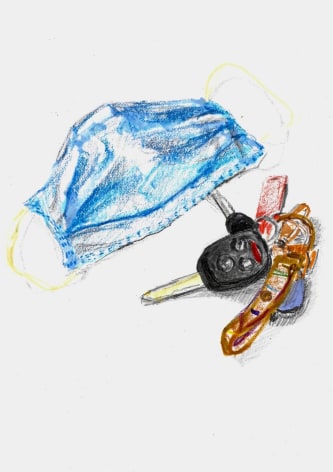 RICHELLE GRIBBLE, Quarantine Life: Daily Art Project in Shelter-in-Place, 22, 2020