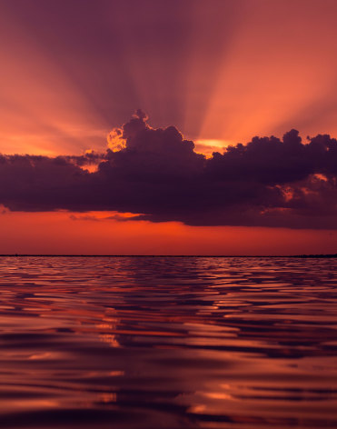 JACOB MITCHELL, July 24th, Sunset on Lake Pontchartrain, 2021