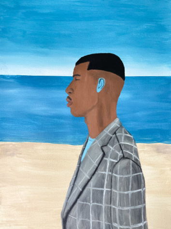 TRENITY THOMAS, I Quietly Observe Standing in my Space (left side), 2023